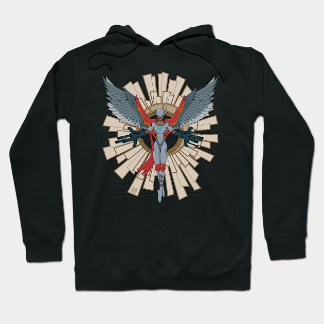 Guardian Angel Light Hoodie by spotcolor